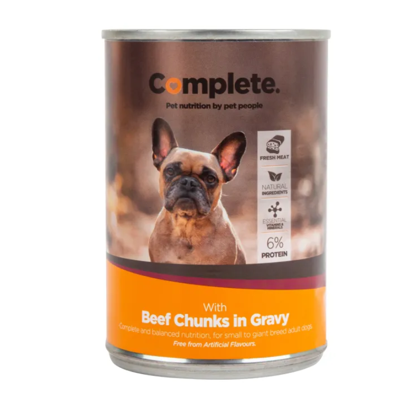 Complete Dog Beef Chunks 385g Can