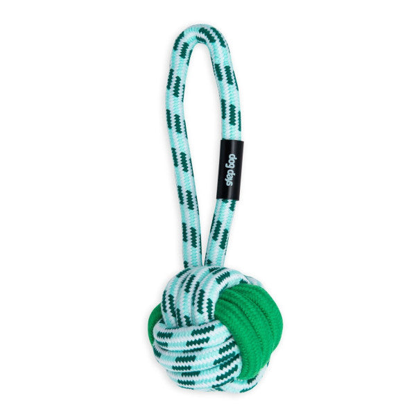 Dogs life rope ball green