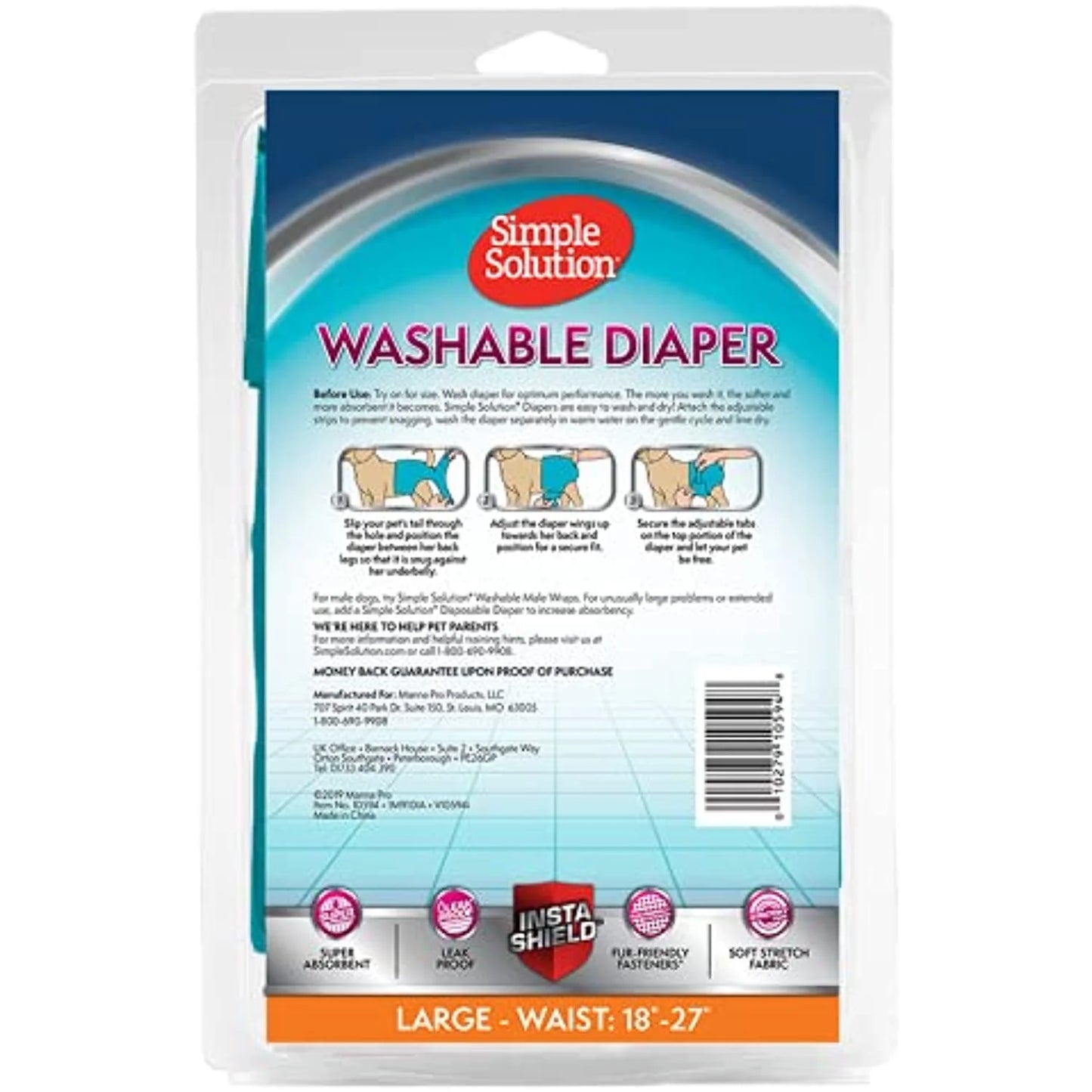 SIMPLE SOLUTION WASHABLE DIAPER L