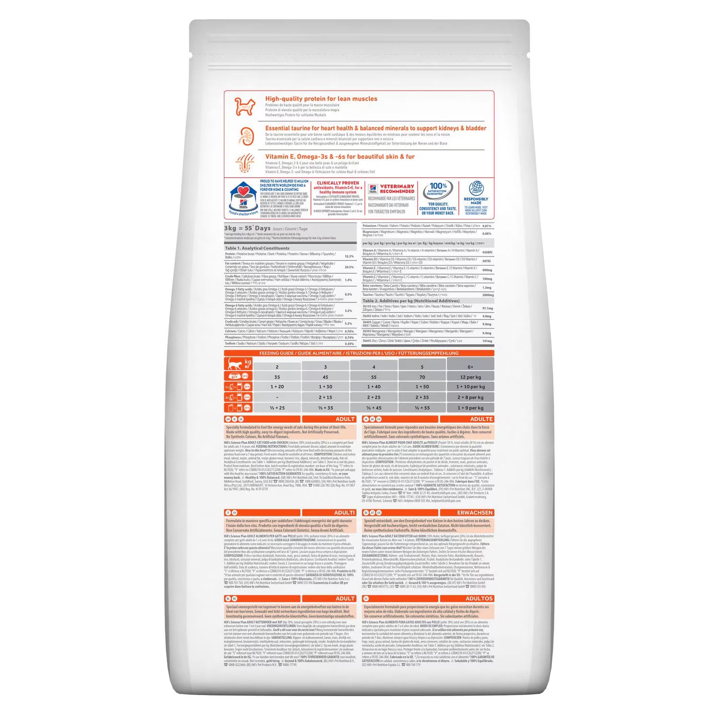 Hill's Science Plan Chicken Adult Cat Food 1.5kg