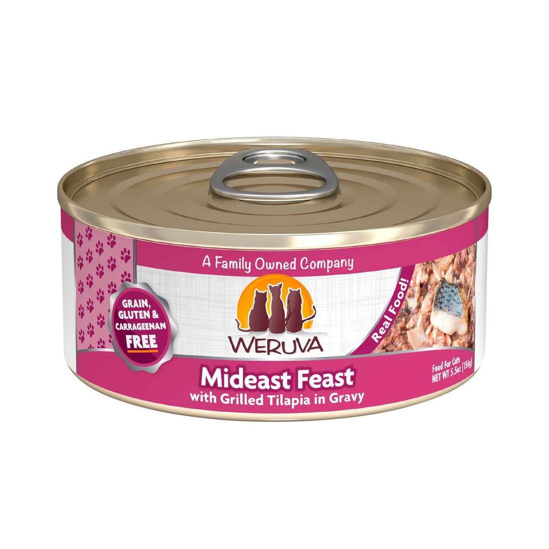 Weruva Feline Mideast Feast With Grilled Tilapia in Gravy 156g