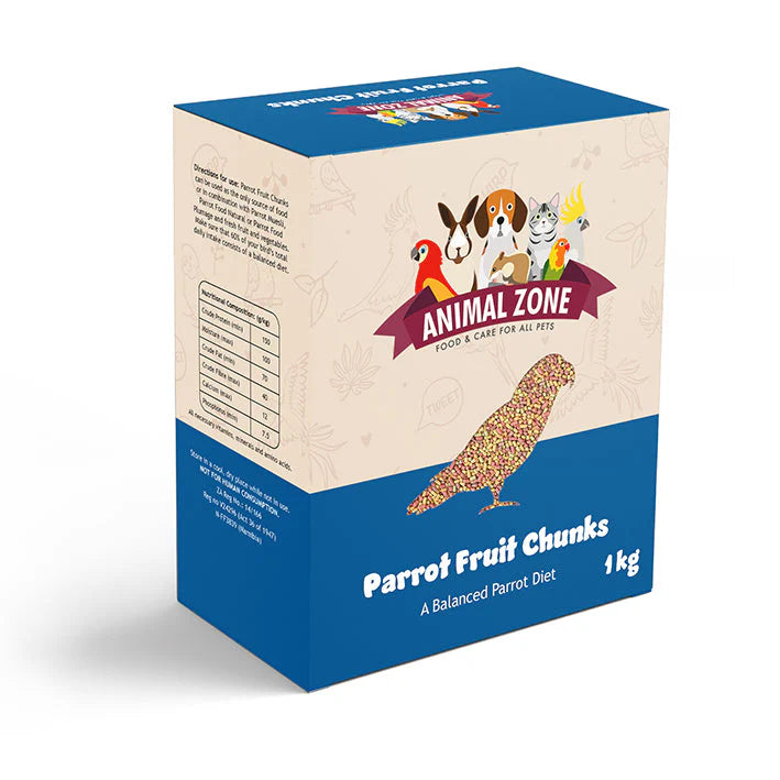 ANIMAL ZONE PARROT FRUIT CHUNKS 1kg