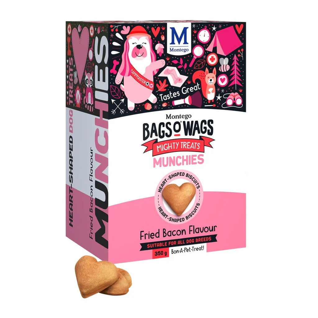Montego bag o wags munchies bacon hearts 350g