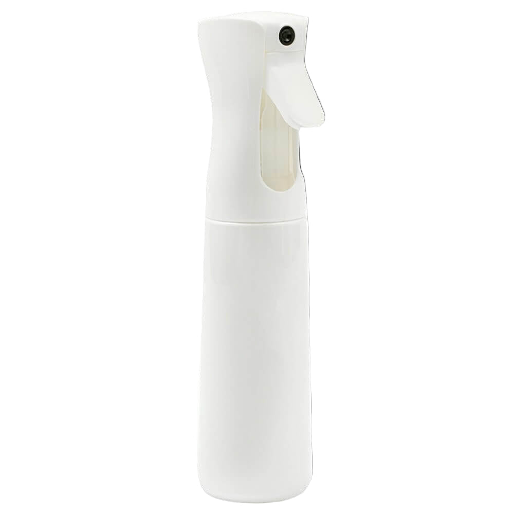 White spray bottle on a white background