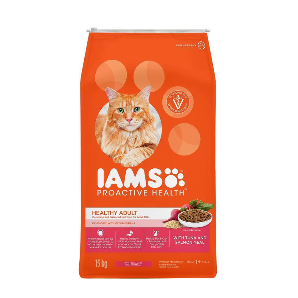 Iams Cat Dry Tuna & Salmon Adult 15kg