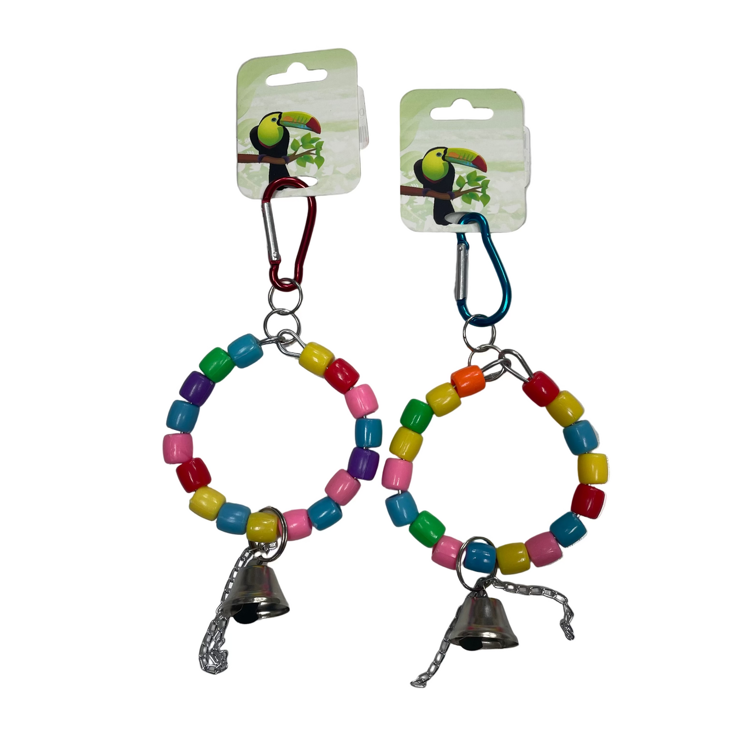 Bird toy ring with bell