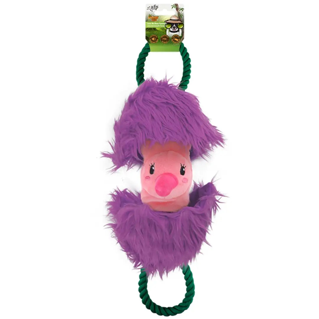 AFP flamingo dog toy