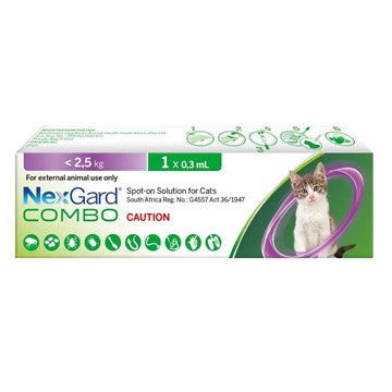 Nexgard Combo Feline Purple <2.5kg 1x0.3ml