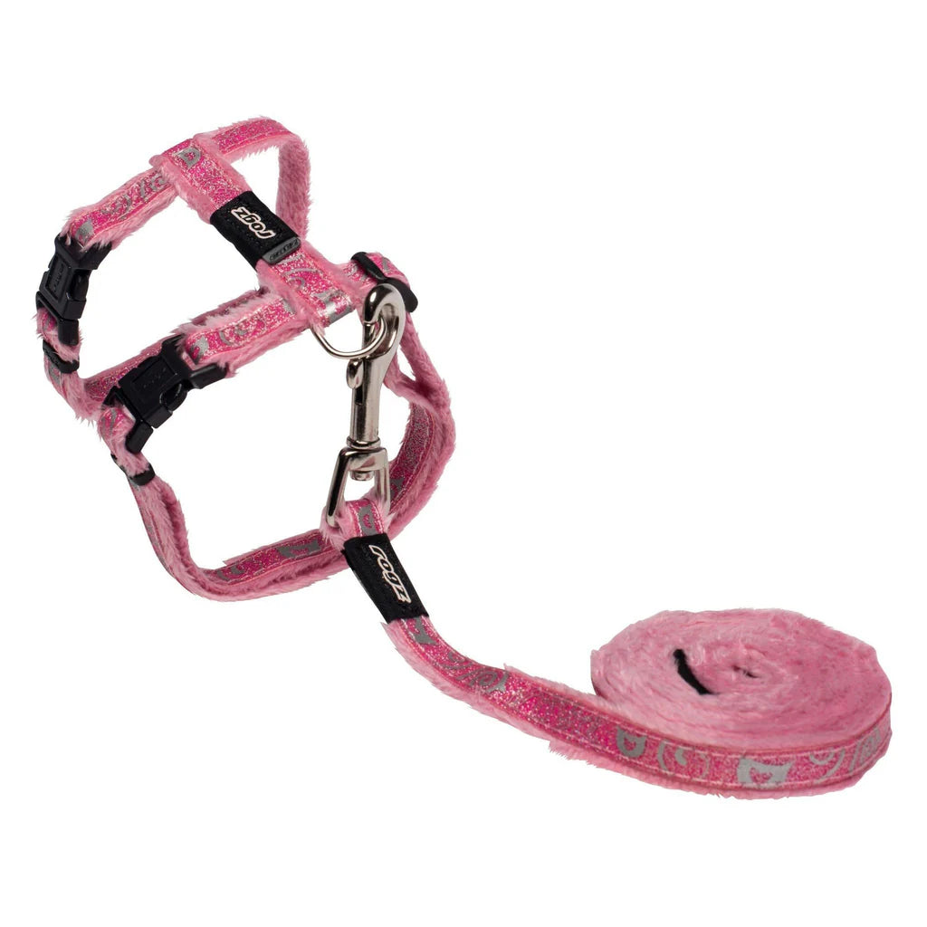 Rogz cat harness sparkle cat pink xS