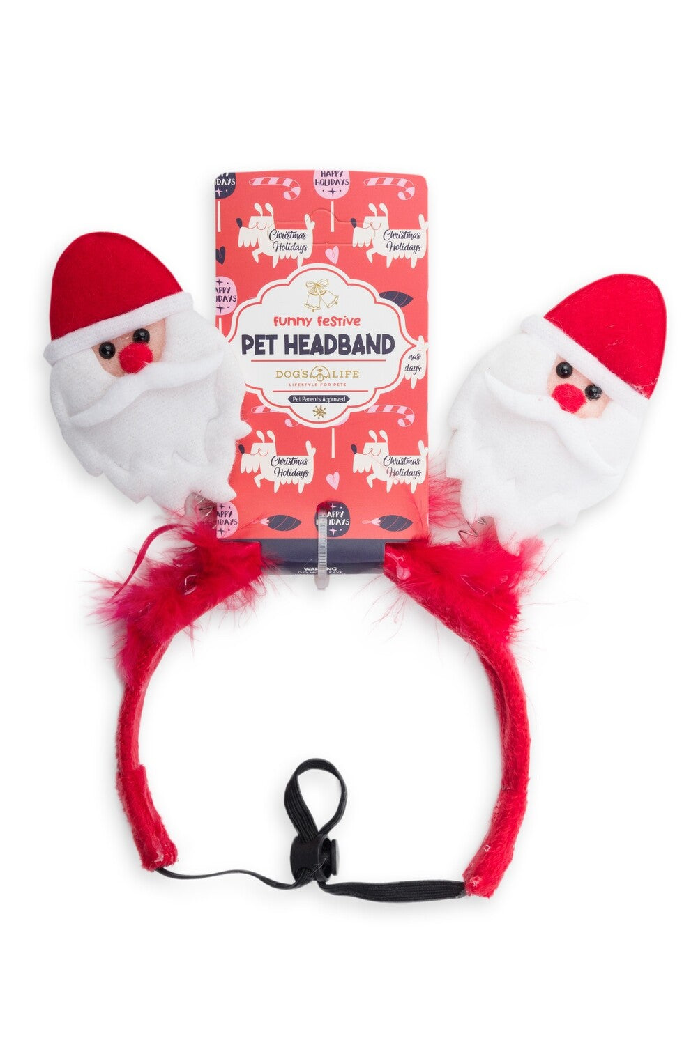 dogs life santa head band