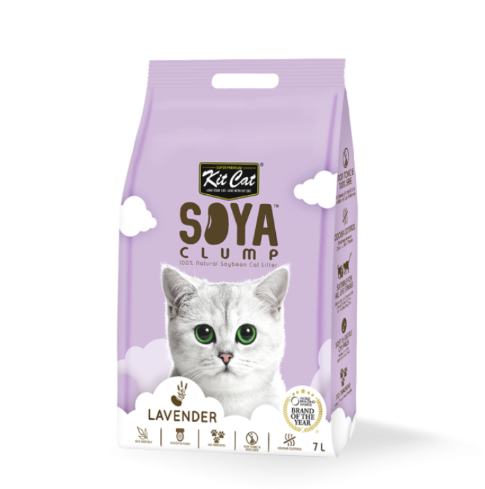 Kit cat soya clumping litter 7L lavender