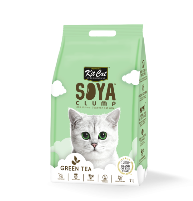 Litter Clump Soya Kit Cat 2.8kg Green Tea