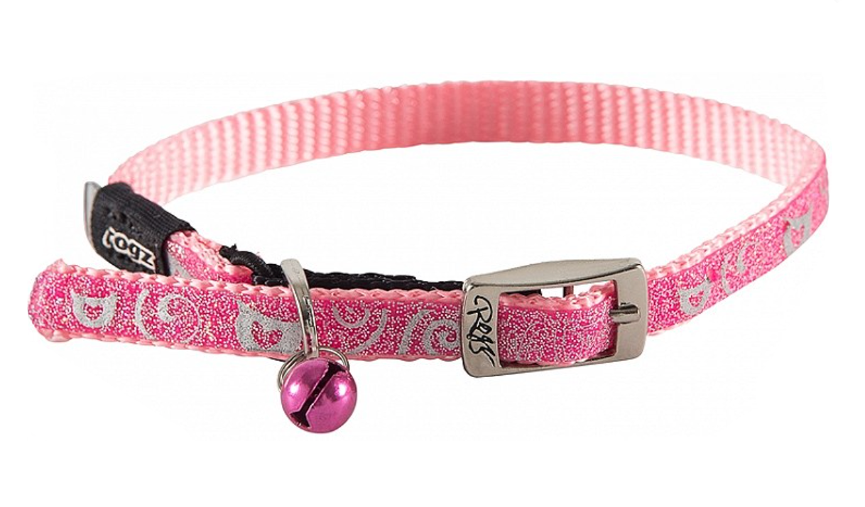 Rogz cat collar sparklecat xsmall pink