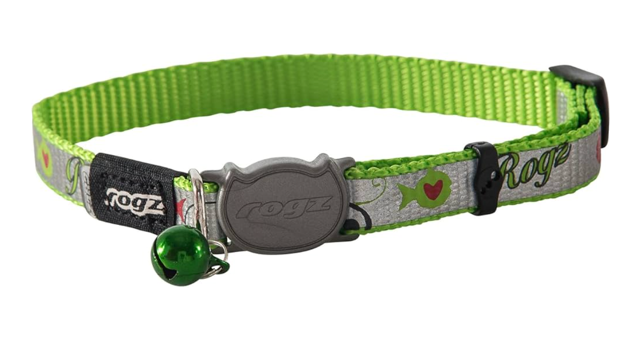 Rogz cat collar reflectocat xsmall lime