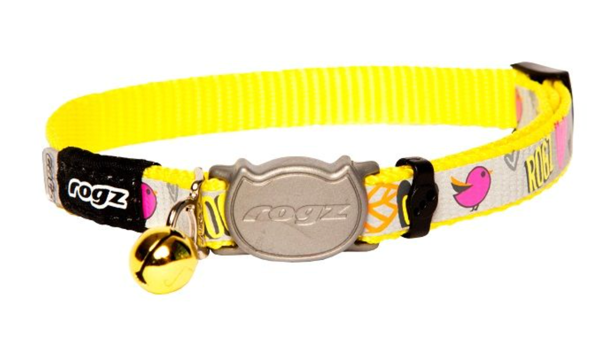 Rogz cat collar reflectocat xsmall dayglo