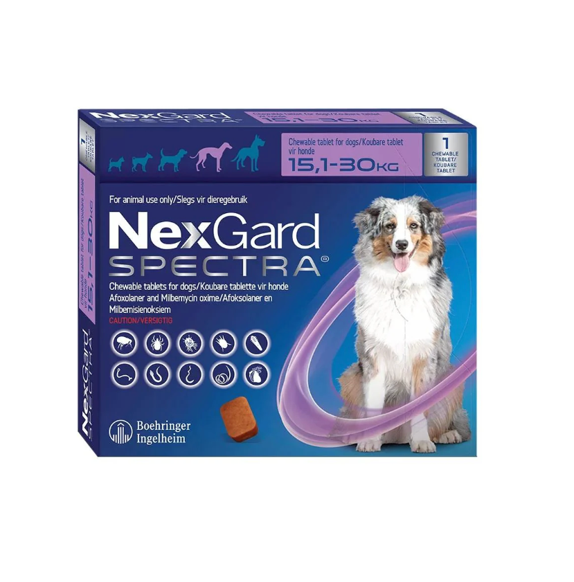 Nexgard Spectra Chewable Tablet - 15.1 - 30 kg 1pck