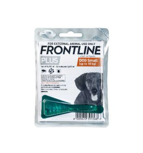 Frontline Plus Puppy & Small Dog Tick & Flea Spot-On Treatment - 0-10kg