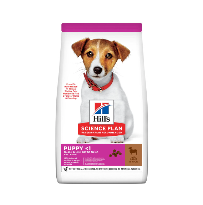 Hills science plan small and mini puppy 6kg lamb
