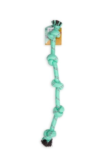 dogs life 5 knot dog toy aquamarine