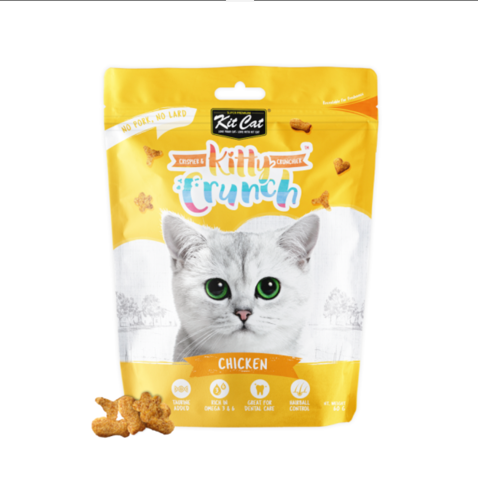 Kit Cat Chicken Kitty Crunch Treats - 60g