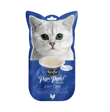 Kit Cat Purr Puree Plus+ Chicken & Glucosamine Joint Care Cat Treats SINGLES