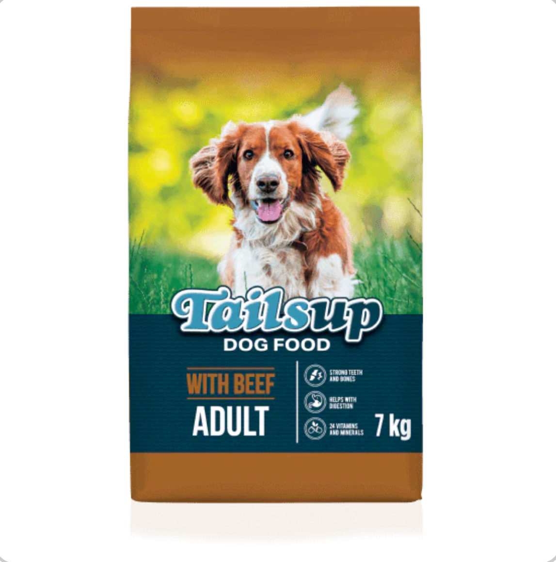 Tails up beef adult dog food 20kg