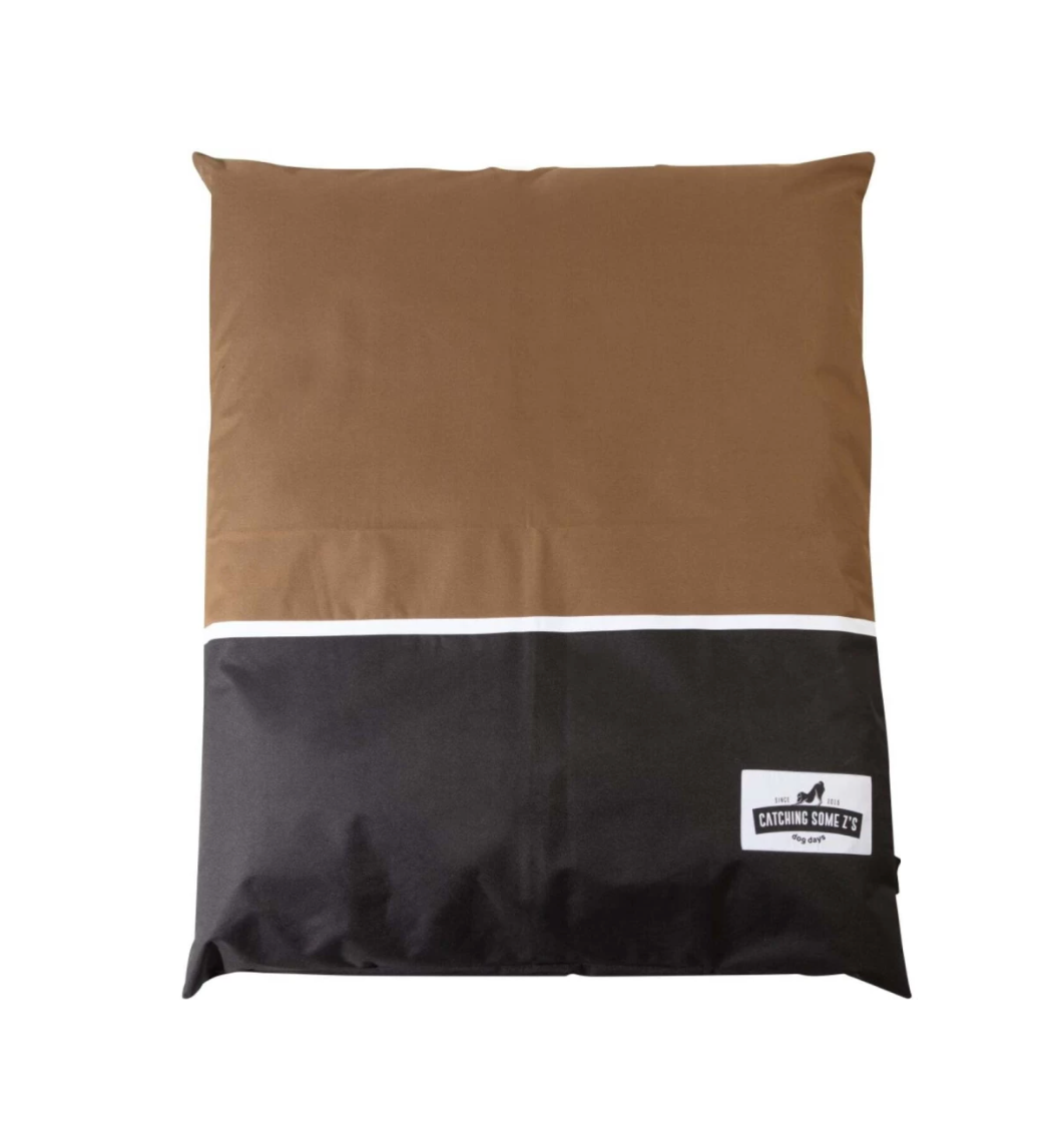 dogs life dog bed cushion catching zzzz brown M