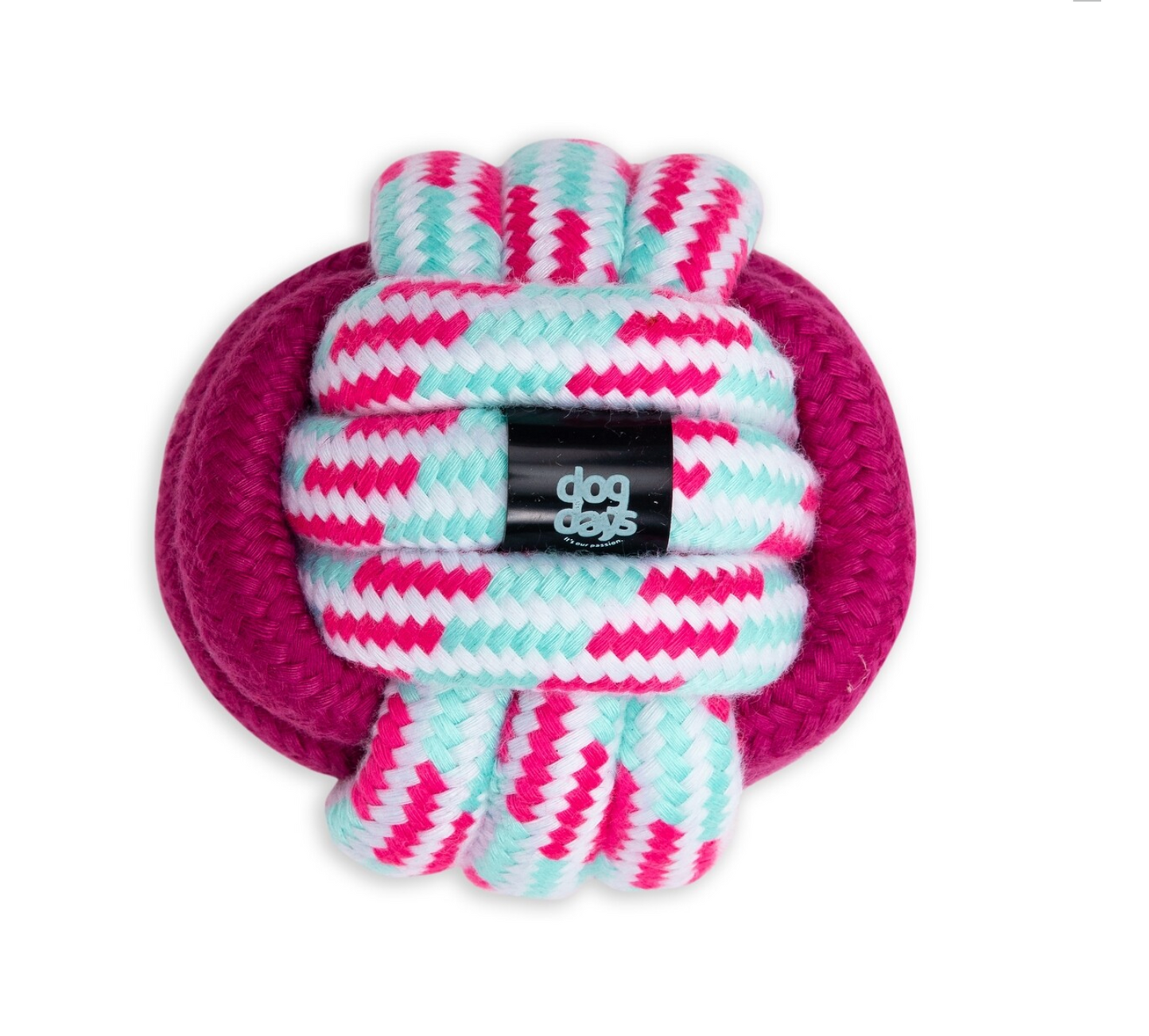 Dogs life candy rope ball pink