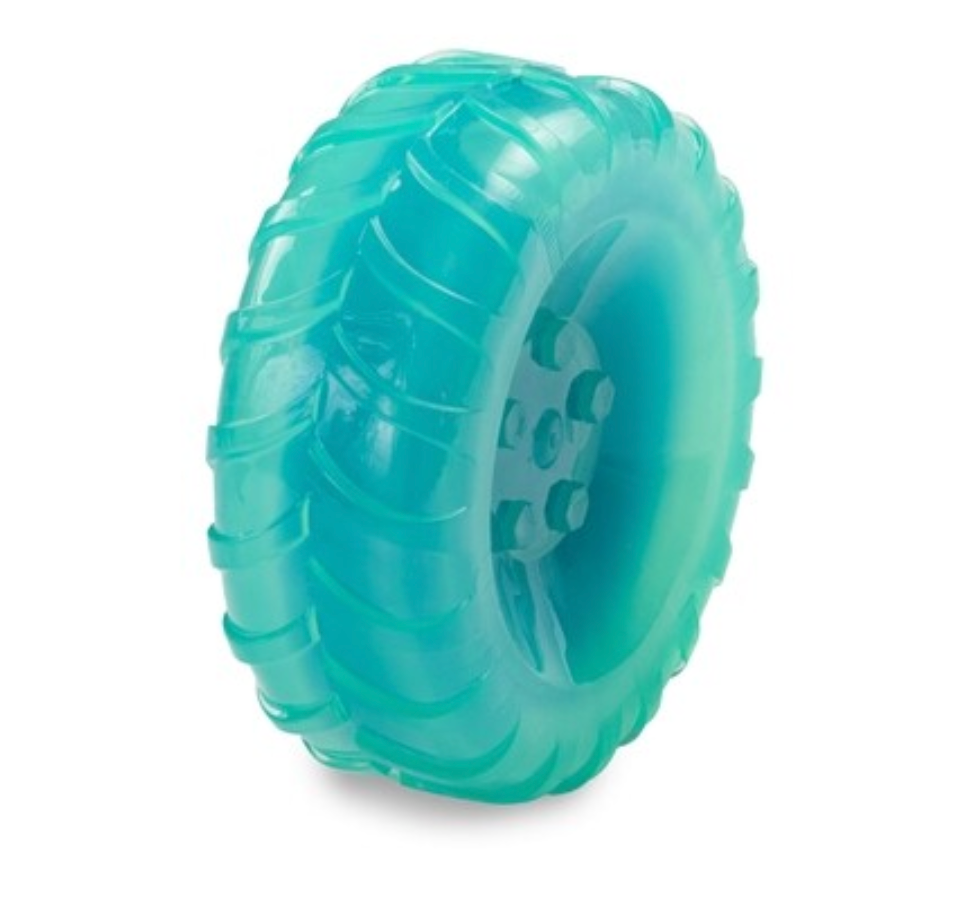 dogs life tyre toy light blue
