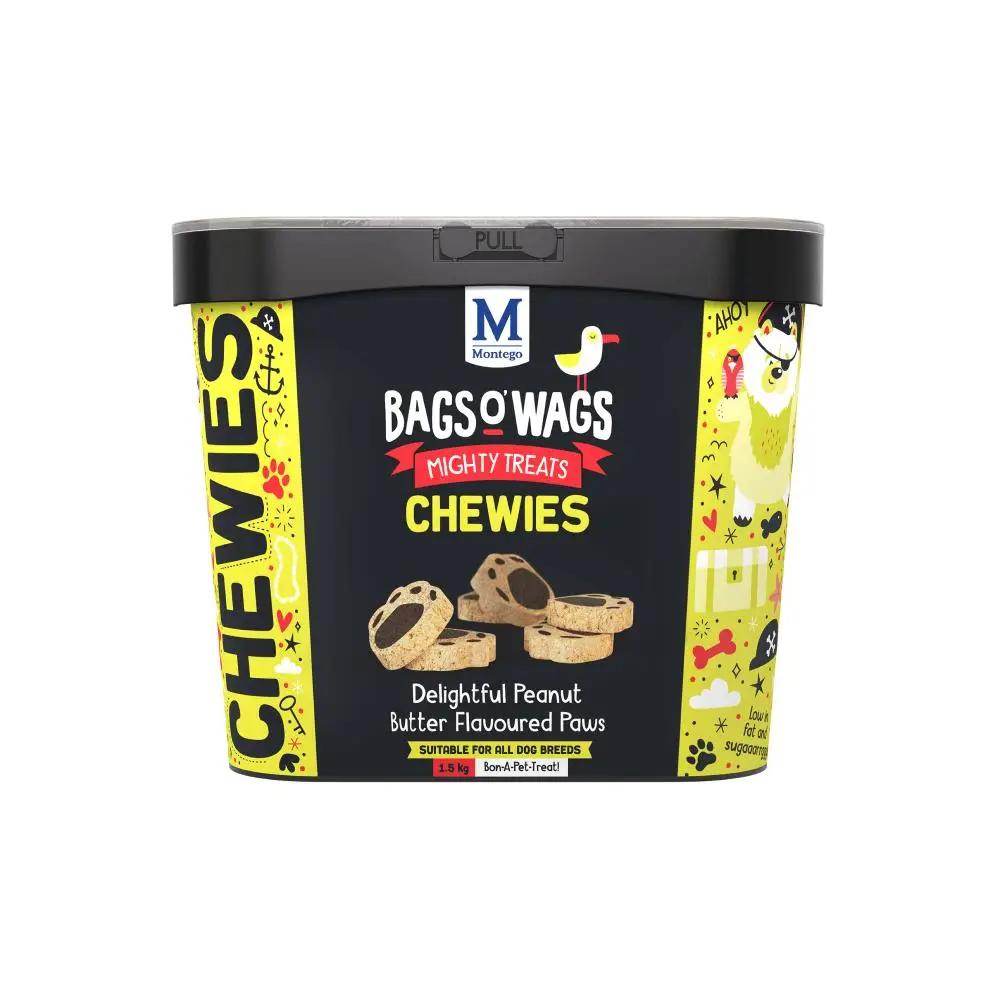 Montego bag o wags peanut butter paws 1.5kg