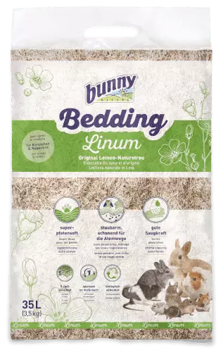 Bunny nature bedding linum
