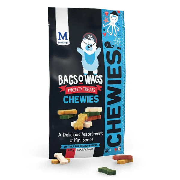 MONTEGO BAGS O' WAGS MINI BONES 120g