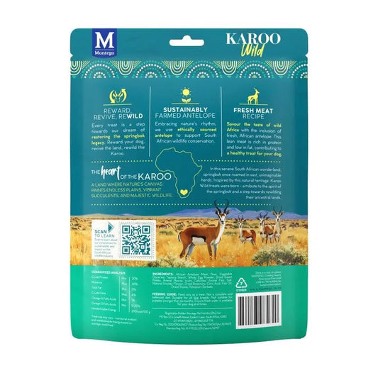 Montego Karoo Wild Trail Bites Thyme Adult Dog Treats - 227g
