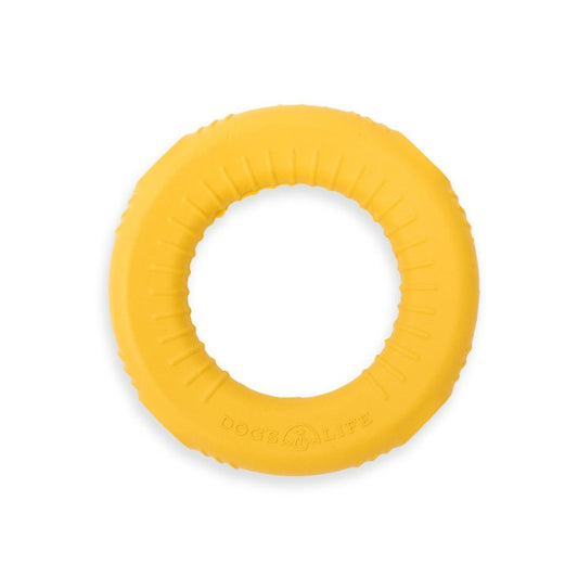 Dogs Life Rubber Gloop Loop yellow