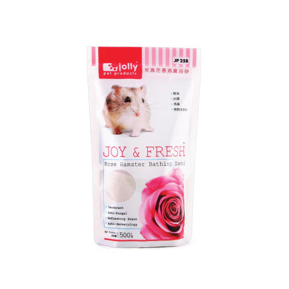 jolly fresh hamster bathing sand 500g rose