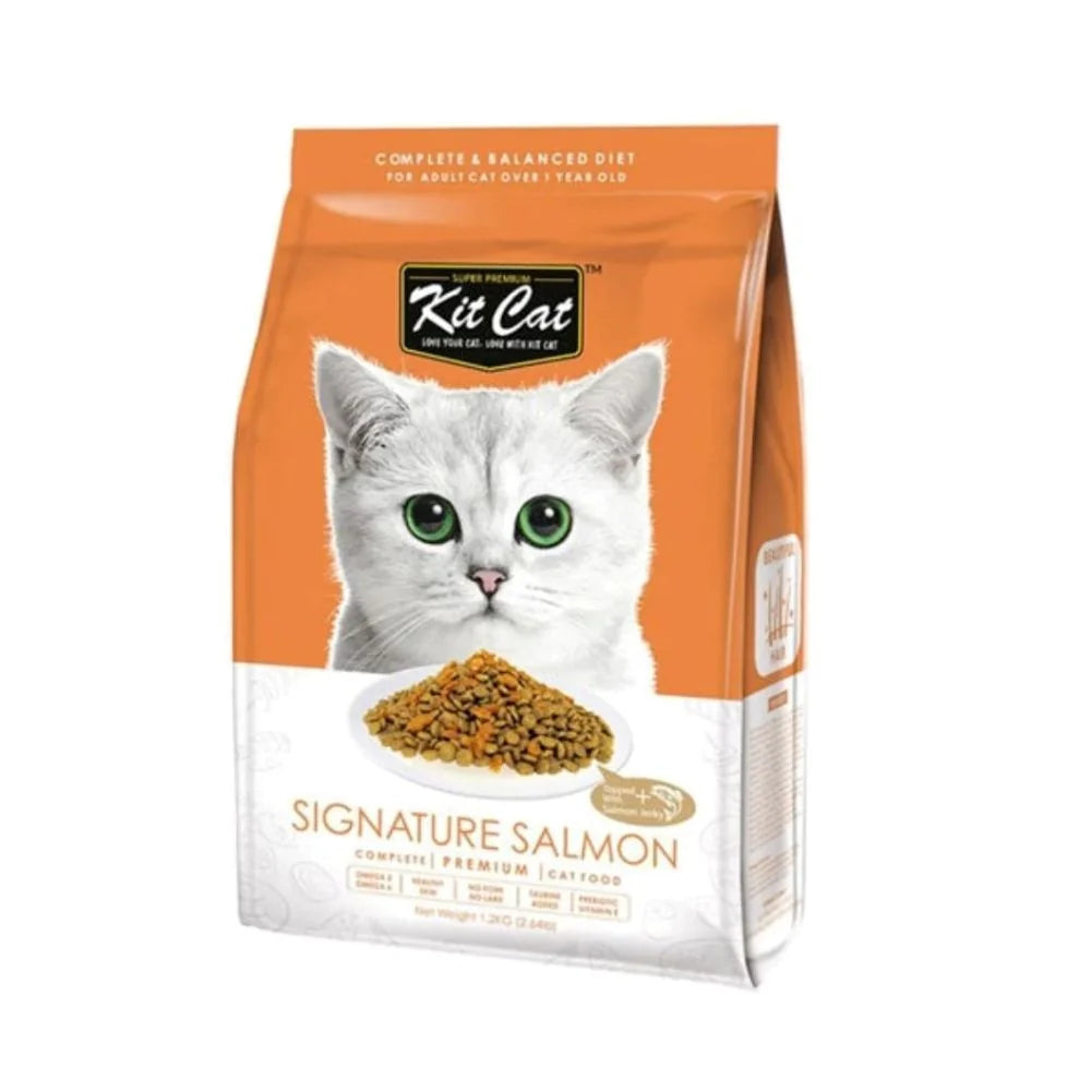 Kit Cat Signature Salmon Adult Cat Food 1.2kg