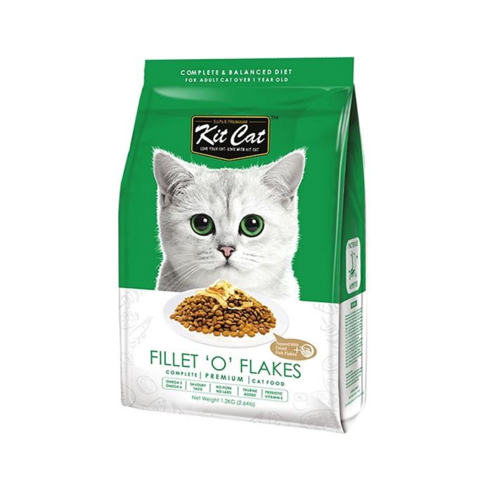 Kit Cat Fillet 'O' Flakes Adult Cat Food 1.2kg