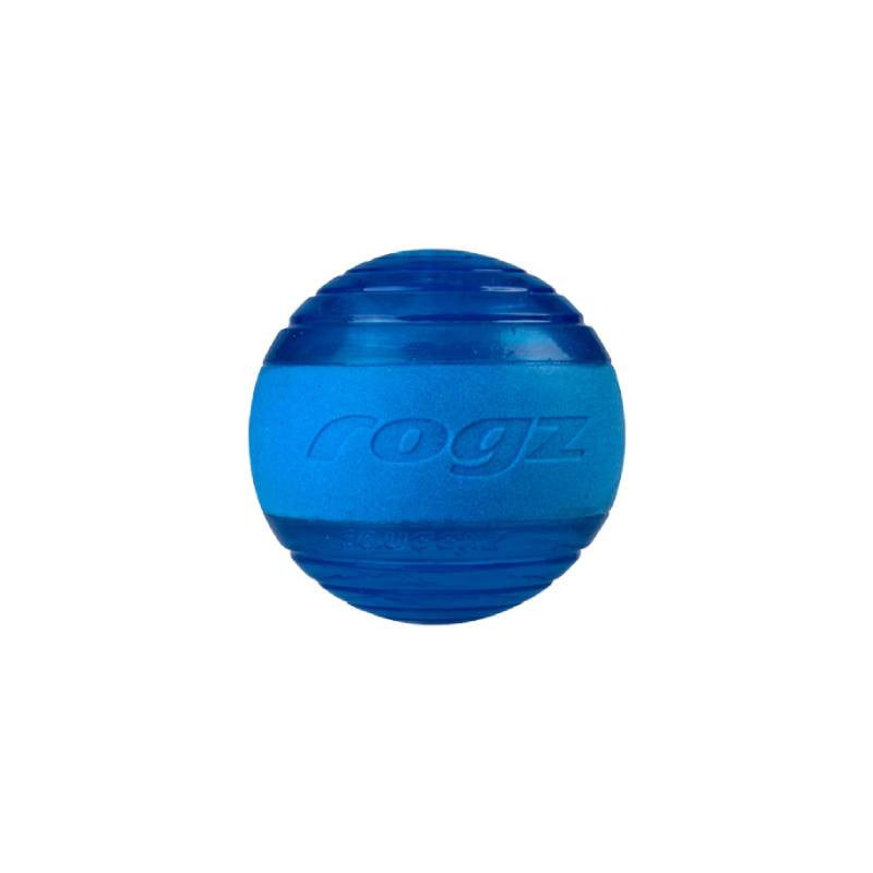 Rogz Squeekz Ball Medium blue