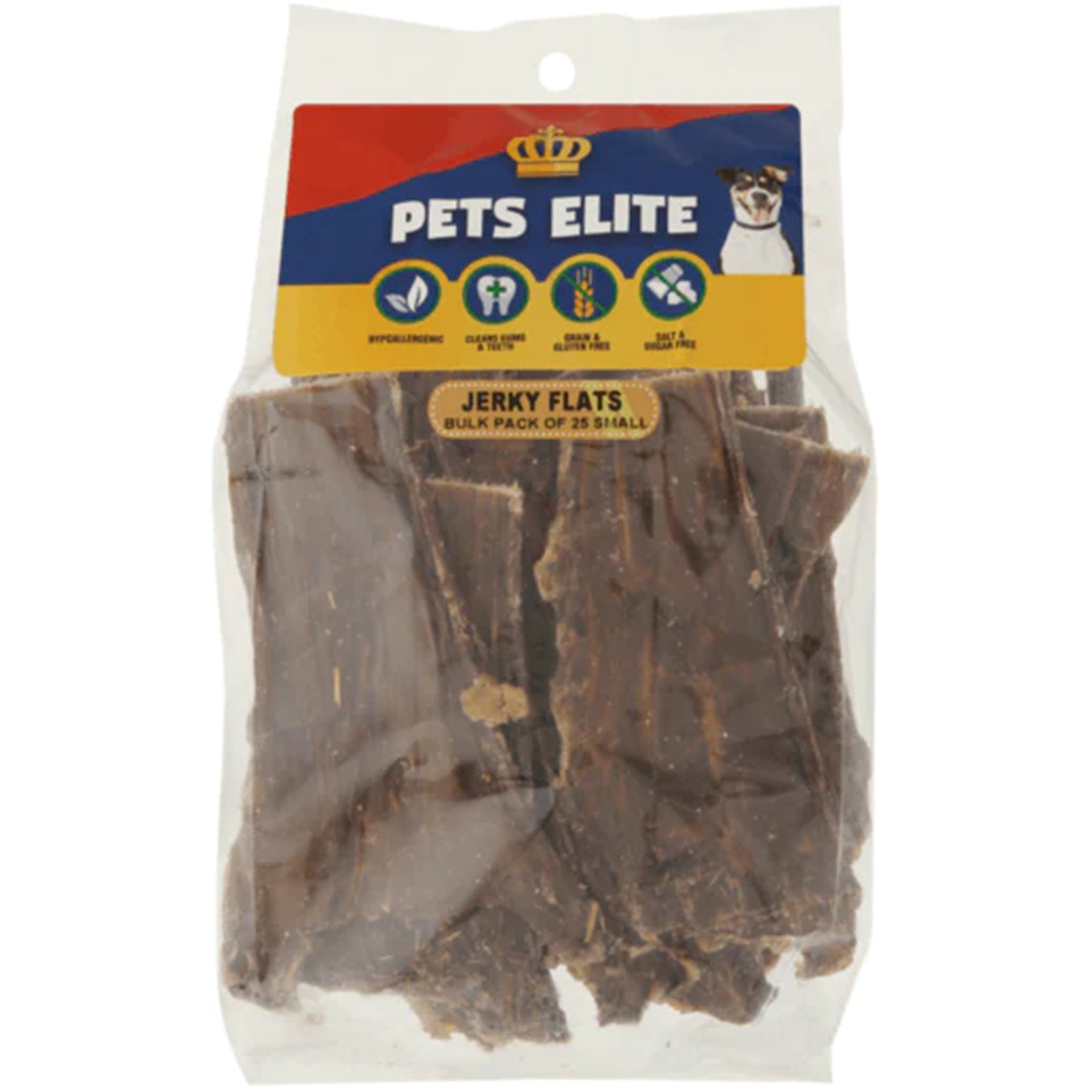 Pets Elite Jerky Flats 25 Pack Small