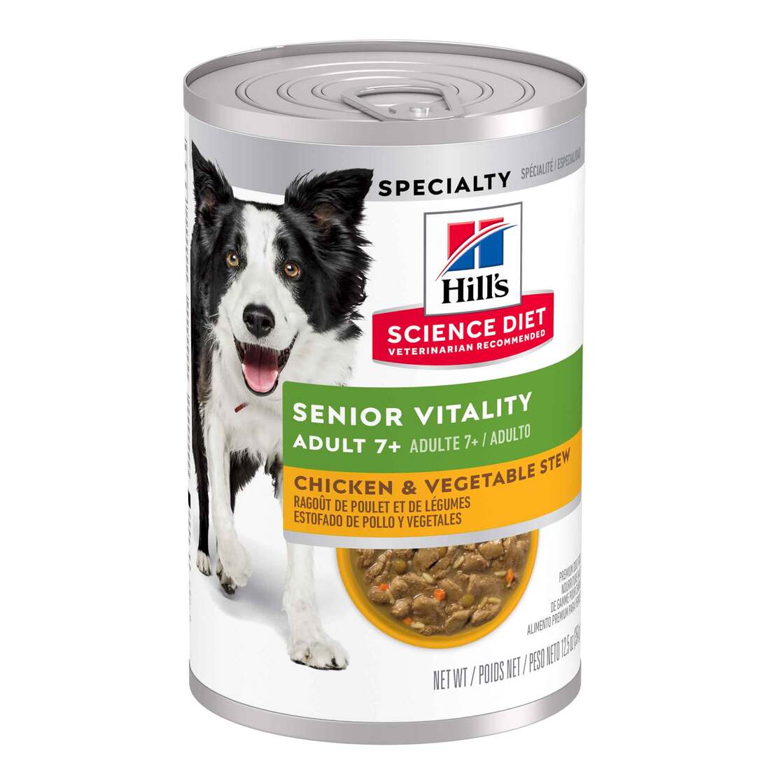 Hills senior vitality wet food can