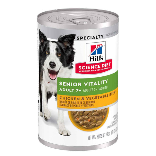 Hills senior vitality wet food can