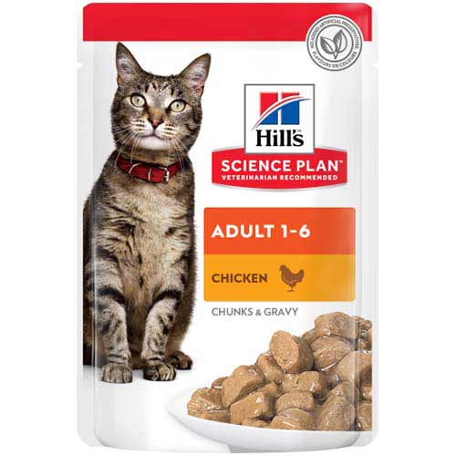 Hills science plan wet cat food chicken adult 85g