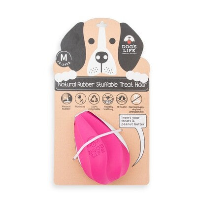Dogs Life Small Rubber Stuffable Toy Pink S