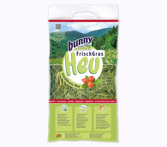 Bunny nature fresh rosehip grass