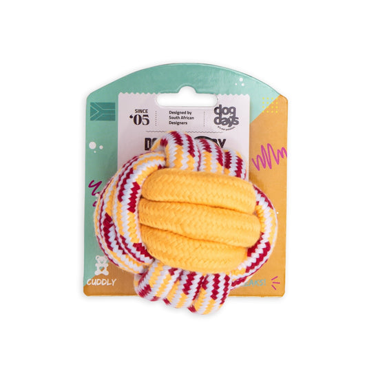 Dogs life candy rope ball yellow