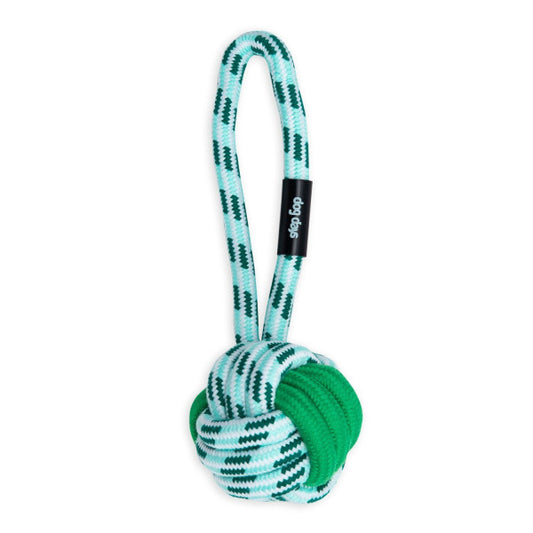 Dogs life rope ball green