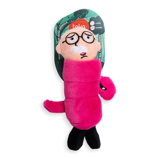 Dogs life plush toy professer vs snake