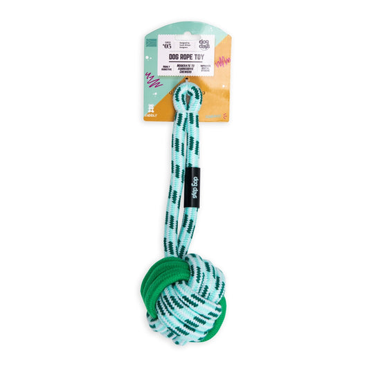 Dogs life rope ball green