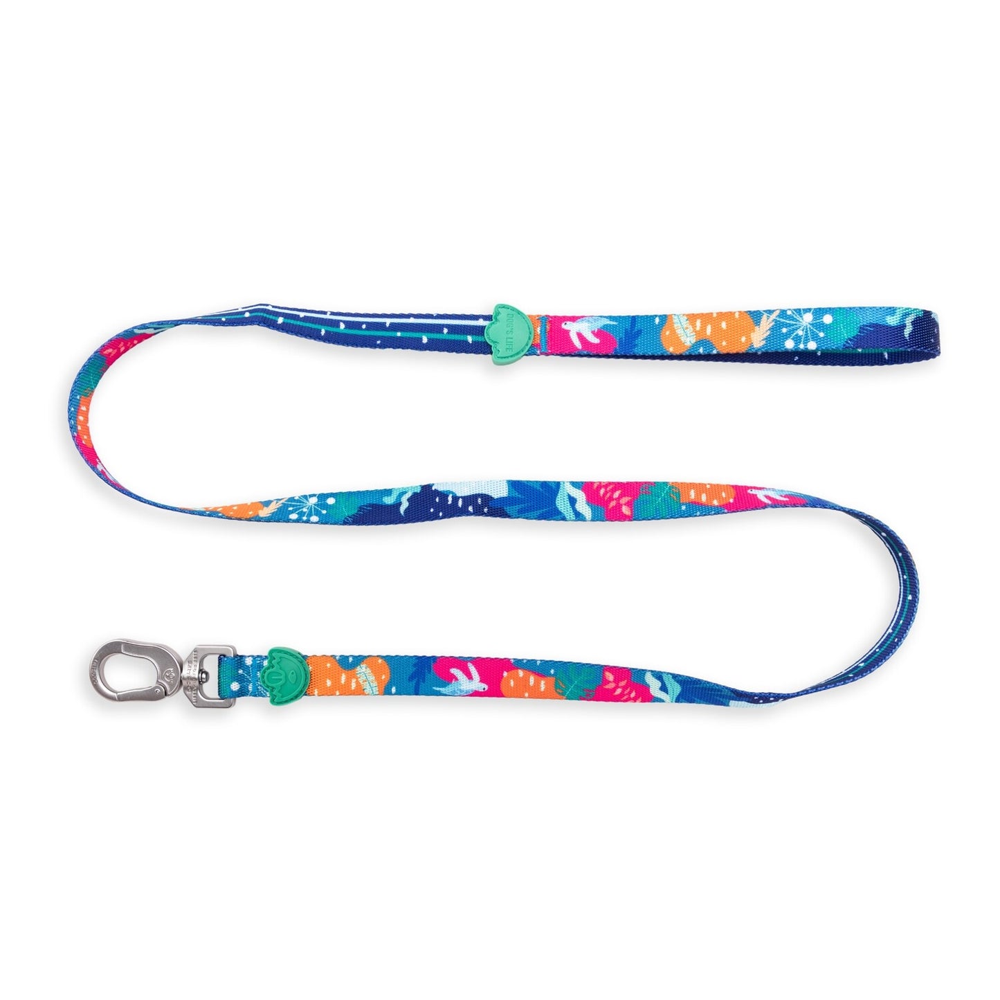 Dogs life designer pooch leash under the sea blue L