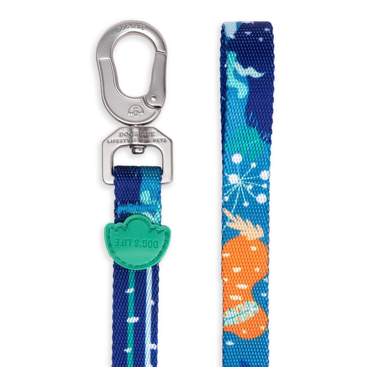 Dogs life designer pooch leash under the sea blue L